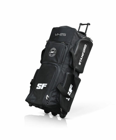 SF VI 25 Cricket Gear Kit Bag (Black) with Trolley