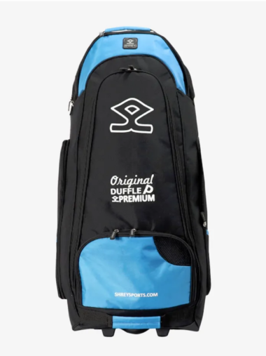Shrey Pro Premium Duffle Cricket Kit Bag (Black & Blue)