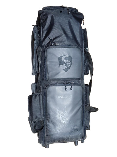 SG KLR Wheelie Trunk Kit Bag (KL Rahul Edition) - Black