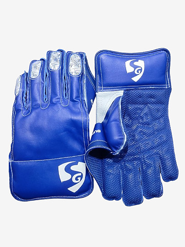 SG Supa Keep Cricket Wicket Keeping Gloves (Blue)