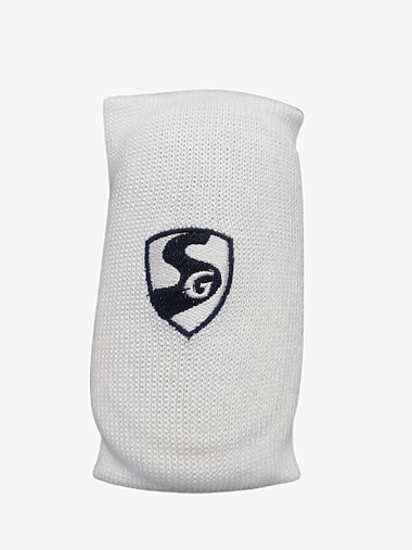 SG Wrist Guard 5 Inch Cricket Wrist Band (White)
