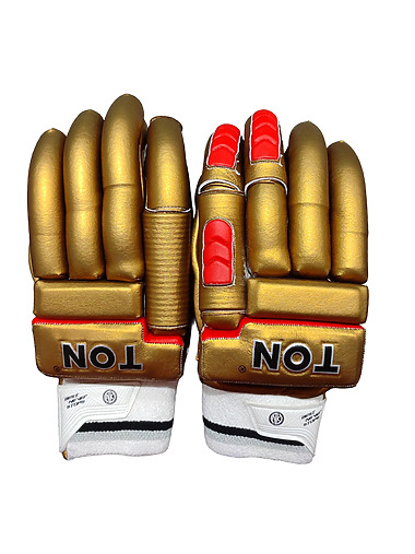 SS TON IPL Series Cricket Batting Gloves-(Golden)