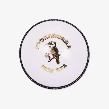 Kookaburra Pace Cricket Leather Ball (White)