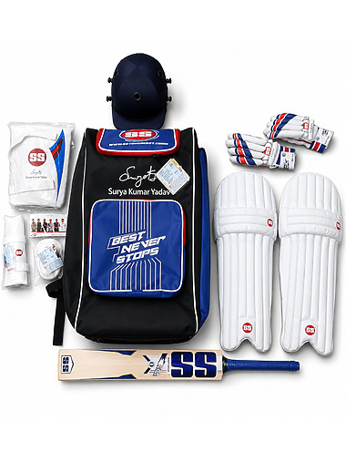 SS Sky First Kit : Complete Youth Cricket Kit (Size 6)