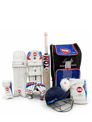 SS Sky First Kit-Complete Youth Cricket Kit (Size 5)