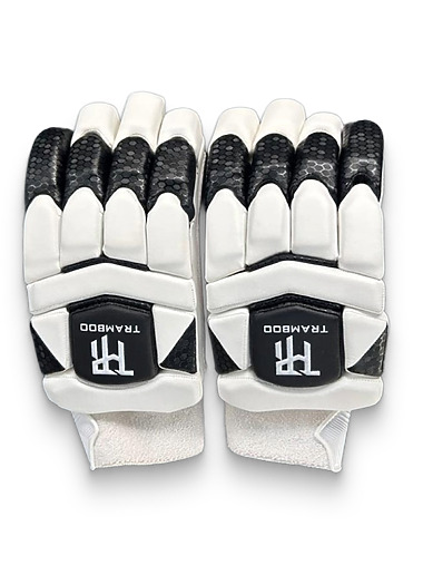 Tramboo Alpine Cricket Batting Gloves (Cut/Split)-Black