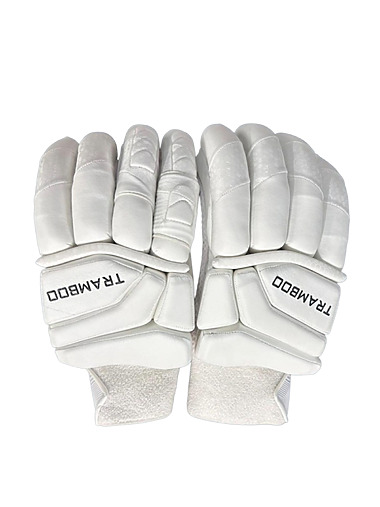 Tramboo Classic Cricket Batting Gloves (Sausage)-White